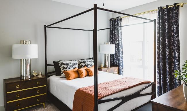 Generous bedroom offerings to fit every family a bed with a canopy